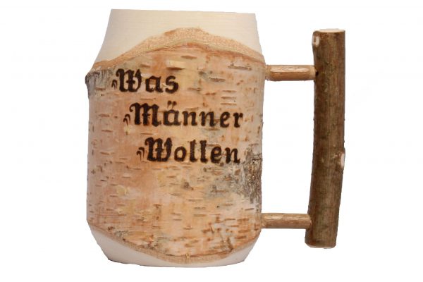 Hölzerner Bierkrug - personalisierte Geschenke für Väter Opa