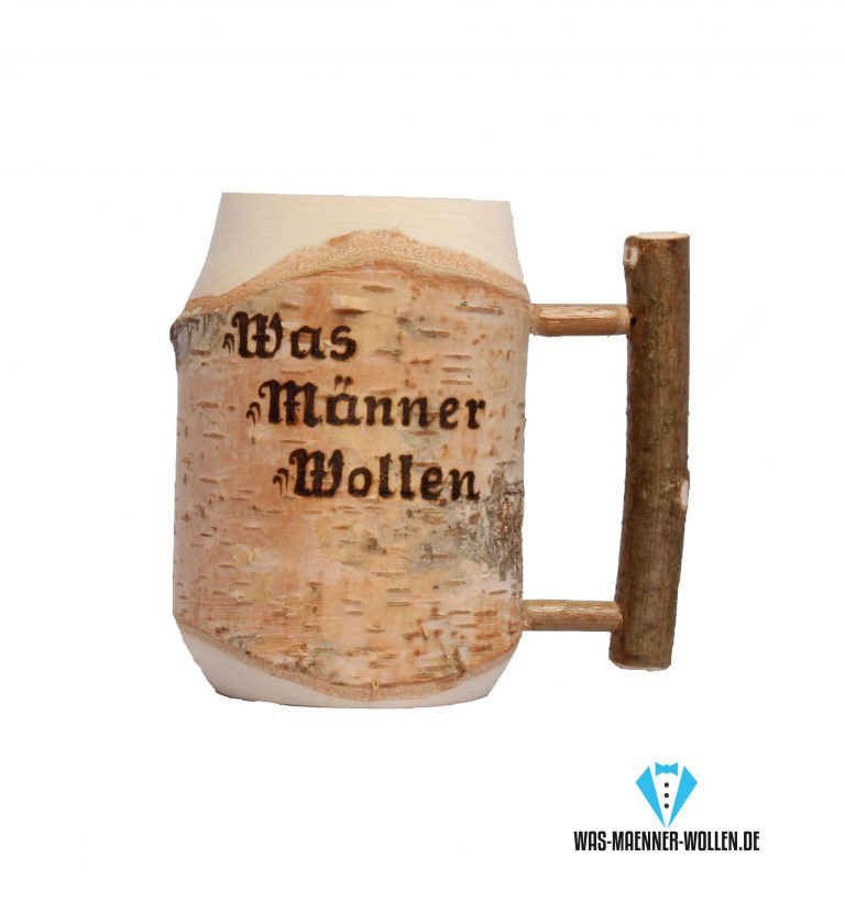 Hölzerner Bierkrug - personalisierte Geschenke für Väter Opa