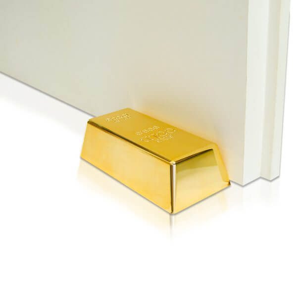 Goldbarren Türstopper 2 Geschenke für männer kaufen