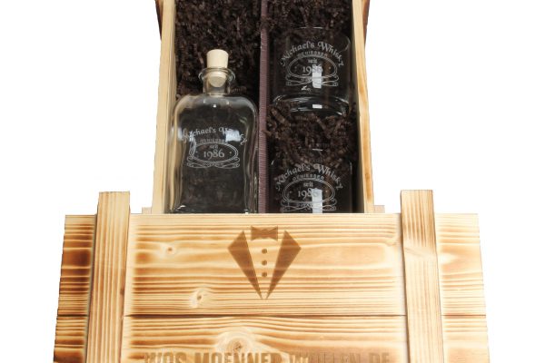 Whisky-Set personalisierte Geschenke für Männer Karaffe und Gläser 3