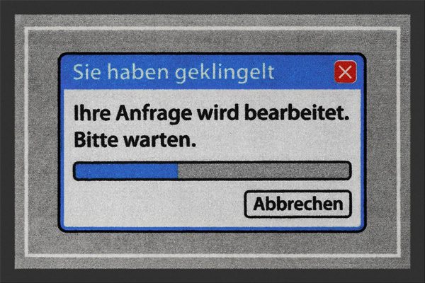 Wird bearbeitet Fußmatte - Männergeschenk