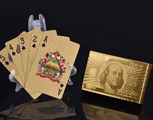 Goldene Spielkarten - Geschenke für Partner