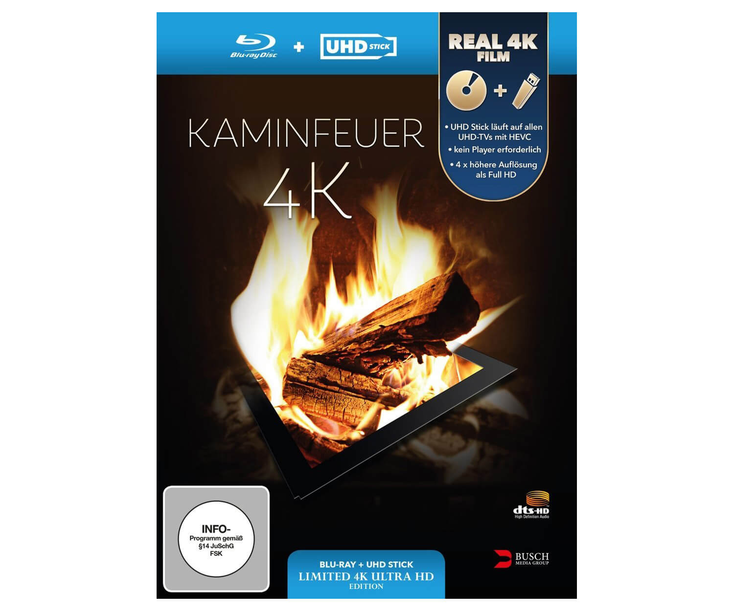 Kaminfeuer Blu Ray 4K neu