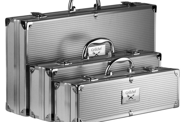 Personalisierbarer Grillkoffer Individuelle Gravur Geschenkidee für Grillmeister 4