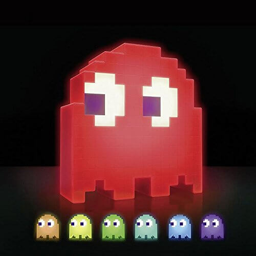 Nerd Geschenke - Die besten Gadgets für Geeks - Pac Man Lampe - Dekoration im Retro Design - Gaming Licht - 90's