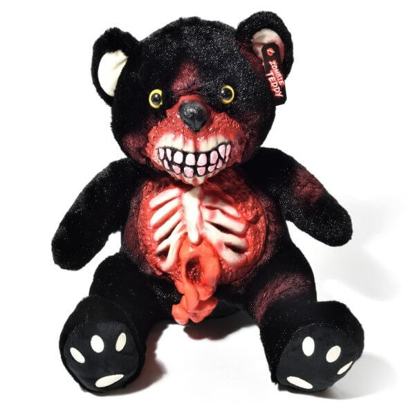 Zombie Teddy kaufen Geschenk für Horror Fans - Teddybär, Kuscheltier, Plüschtier, Stofftier - offener Bauch