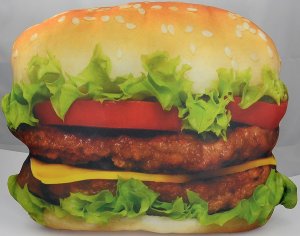 Food Design Cheeseburger Burger Kissen