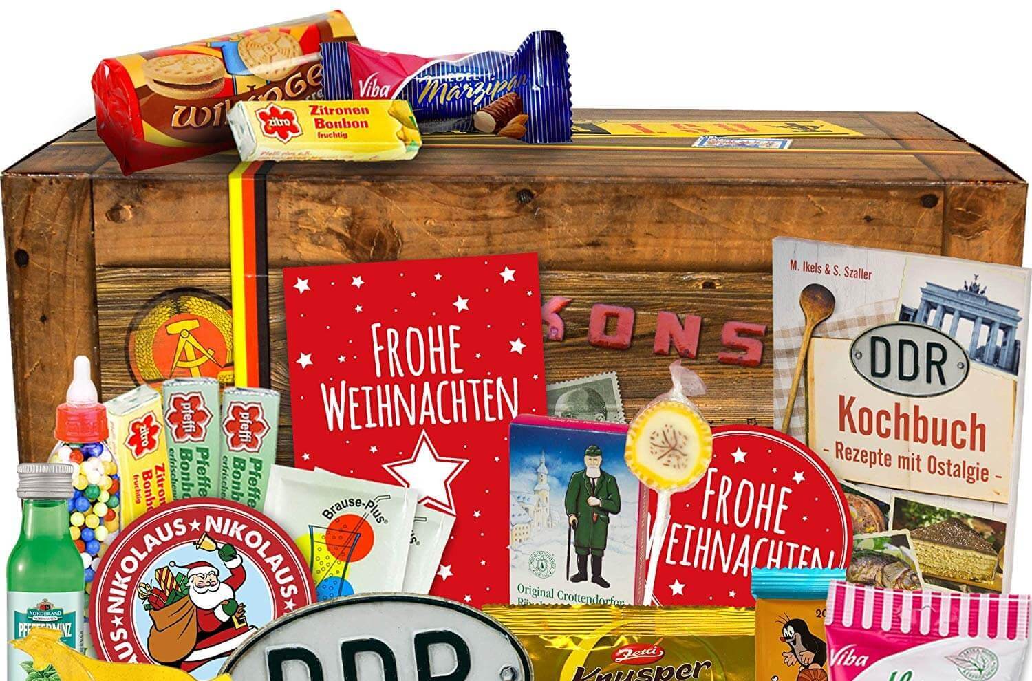 DDR Adventskalender - Ostdeutsche Spezialitäten zu Weihnachten - Ostdeutsche Geschenke - DDR Geschenke - Weihnachtsgeschenke aus der DDR