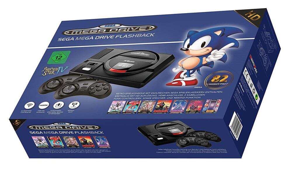 Die 4 besten Mini-Retro-Konsolen – 110% Liebe! www.was-maenner-wollen.de Sega Mega Drive HD Retro Konsole Nostalgische 16Bit Konsole Console Männerspiezeug Männerspielzeuge Männergeschenke Geschenke für Männer