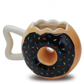 Donut besonderer Kaffeebecher Lustige Tassen - coole ausgefallene witzige außergewöhnliche Bürotasse