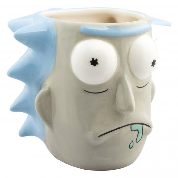 Eye Morty Rick Sanchez 3D Tasse Lustige Tassen - coole ausgefallene witzige außergewöhnliche Bürotasse