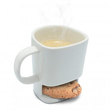 Kaffebecher mit Keksfach - Lustige Tassen - coole ausgefallene witzige außergewöhnliche Bürotasse