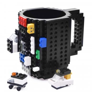 Legotasse Becher mit Legosteinen – Lustige Tassen - coole ausgefallene witzige außergewöhnliche Bürotasse