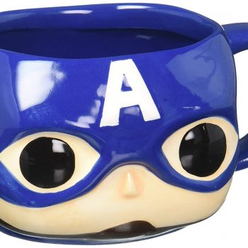 Pop! Captain America - Lustige Tassen - coole ausgefallene witzige außergewöhnliche Bürotasse