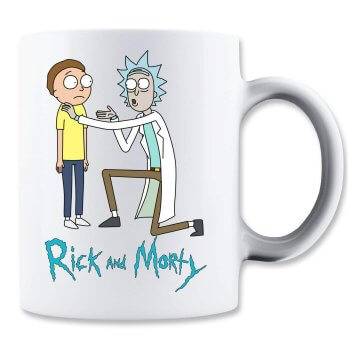 Rick and Morty 1 Lustige Tassen - coole ausgefallene witzige außergewöhnliche Bürotasse