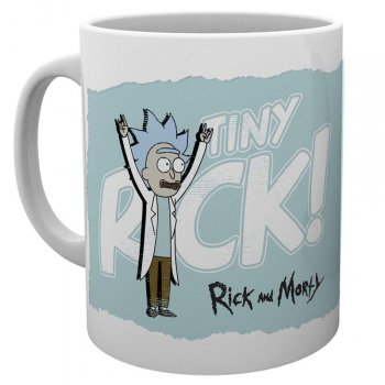 Rick and Morty Tiny Rick - Lustige Tassen - coole ausgefallene witzige außergewöhnliche Bürotasse