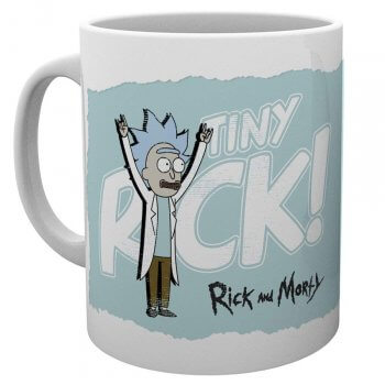 Rick and Morty Tiny Rick - Lustige Tassen - coole ausgefallene witzige außergewöhnliche Bürotasse