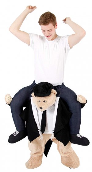 11 Huckepack Rabbi Bär Juden Bär Juden Kostüm Teddybär Tierkostüm Piggyback Ride On auf dem Rücken Kostüm Faschings Geschenk Karneval Kostüm