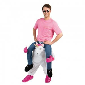129 Carry Me Kostüm tuffiges Einhorn Huckepack Kostüm Einhorn Verkleidung Fabelwesen Piggyback Ride On auf den Schultern Faschings Karneval Kostüm Halloween JGA Carry Me Bestseller