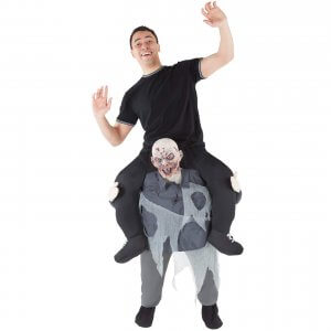 150 Carry Me Kostüm böser Zombie Duo Huckepack Kostüm Zombie Verkleidung Fabelwesen Piggyback Ride On auf den Schultern Faschings Karneval Kostüm JGA Carry Me Bestseller
