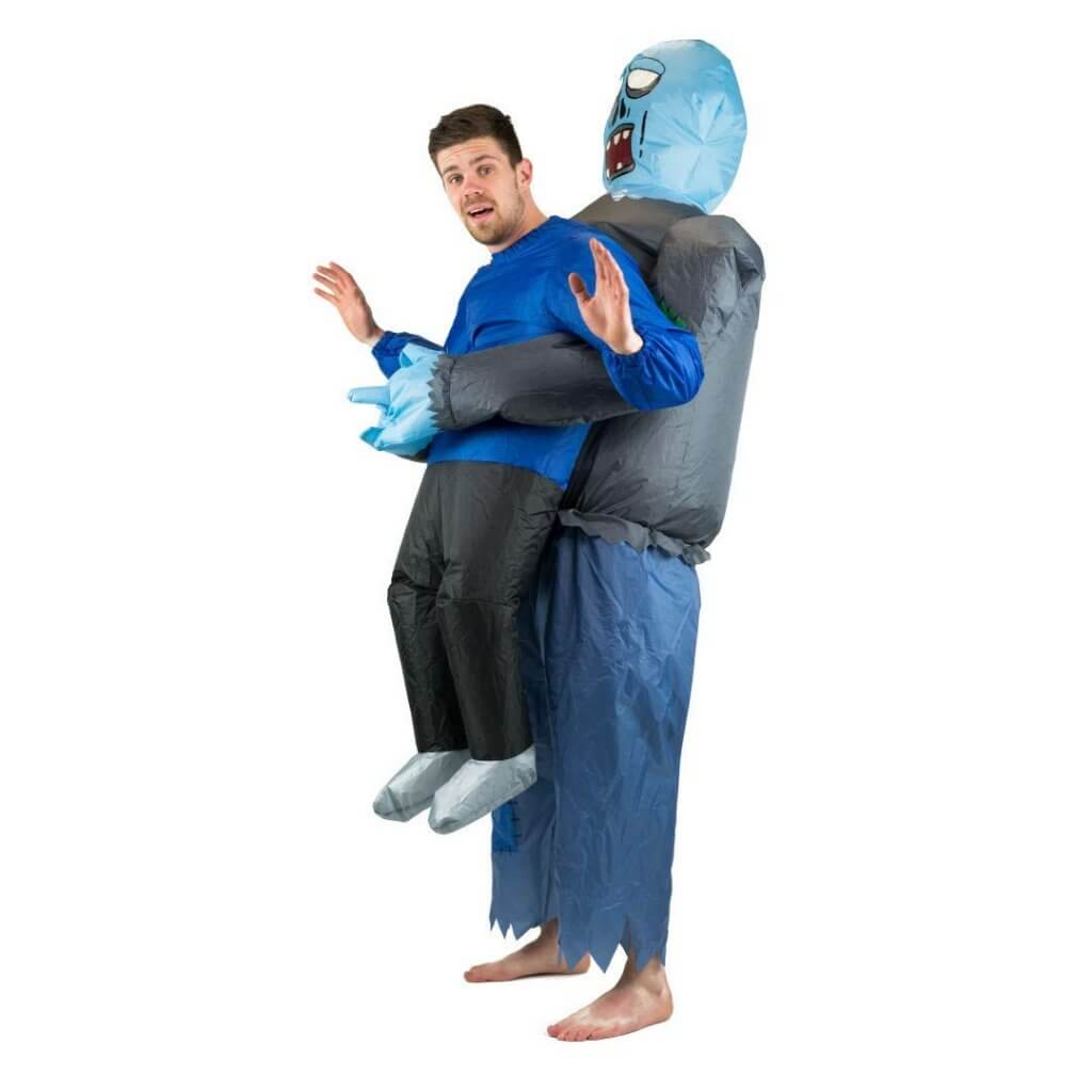 154 Carry Me Kostüm Zombie trägt dich Duo Huckepack Kostüm Zombie von Hinten Verkleidung Piggyback Ride On Kostüm Faschings Geschenk Karneval Kostüm