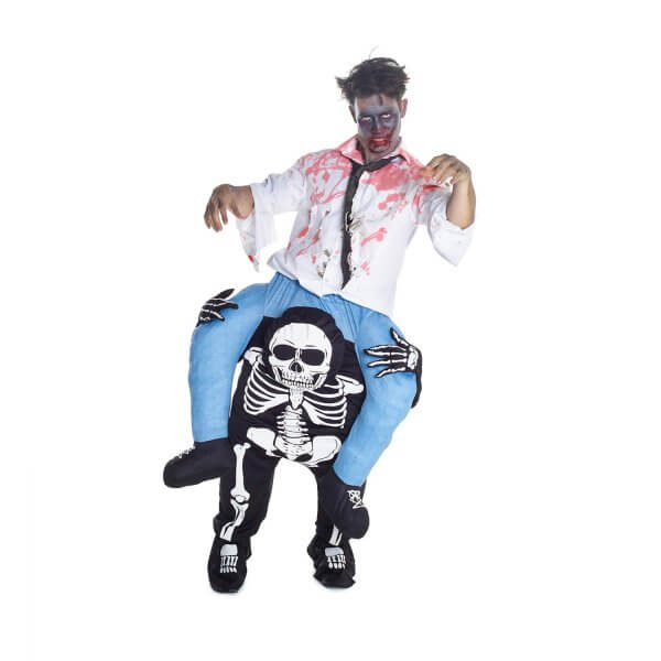 161 Carry Me Kostüm Skelette Huckepack Kostüm Skelett Do It Yourself Verkleidung Fabelwesen Piggyback Ride On auf den Schultern Faschings Geschenk Karneval Kostüm Halloween JGA DIY