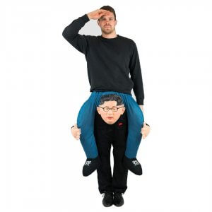 201 Carry Me Kostüm Kim Jong-un Huckepack Kostüm Diktator Verkleidung Fabelwesen Piggyback Ride On auf Schultern Kostüm Faschings Karneval Kostüm Halloween JGA Carry Me Bestseller DIY