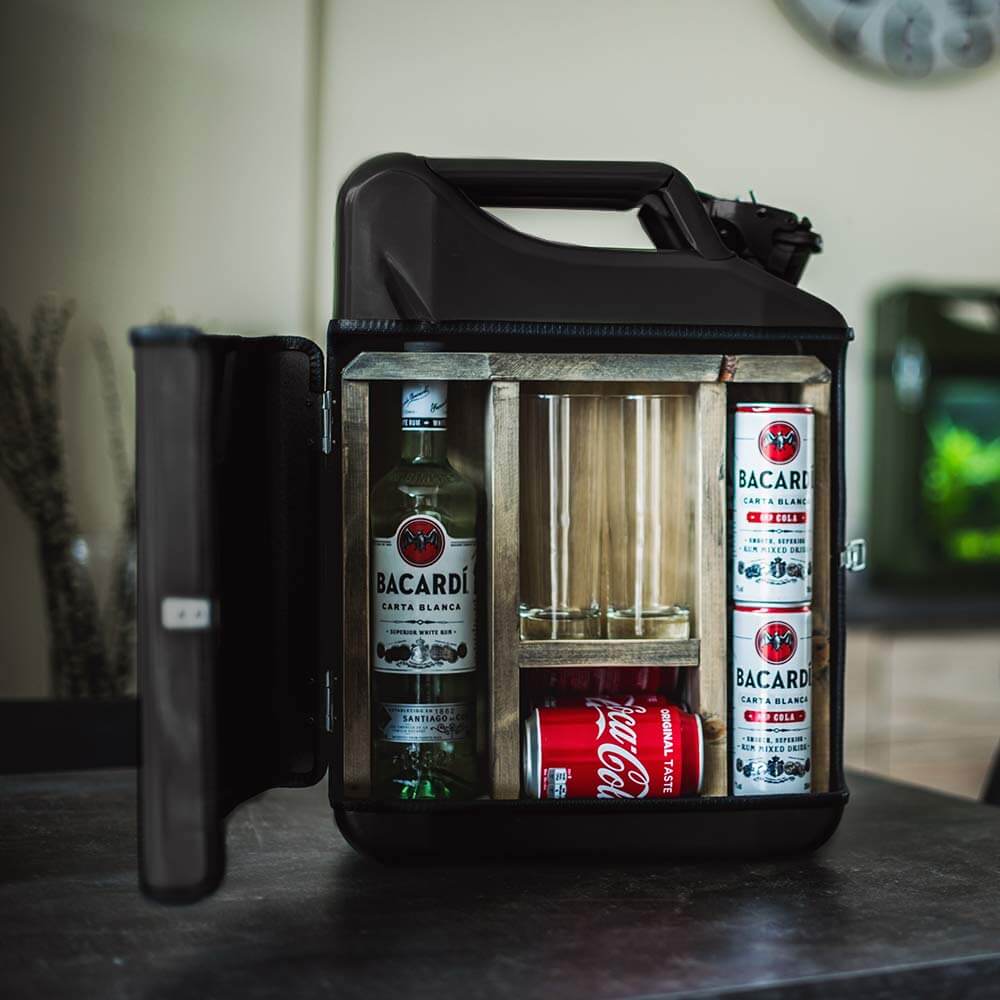 20l Kanister Bar Schwarz Das Whiskyversteck Aus Retro-Benzinkanistern 3