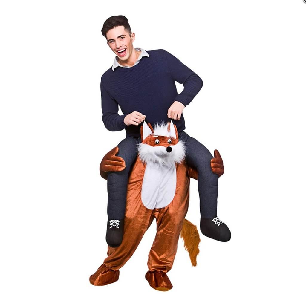 38 Huckepack Fuchs Kostüm Fuchs Verkleidung Tierkostüm Piggyback Ride On auf den Schultern Kostüm Faschings Geschenk Karneval Kostüm Halloween Fastnacht Ohne Rotkäppchen