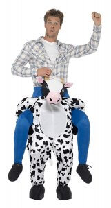 57 Carry Me Kostüm lustiges Kuh Huckepack Kostüm Kuh Verkleidung Tierkostüm Piggyback Ride On auf den Schultern Faschings Karneval Kostüm Halloween JGA Junggesellenabschied