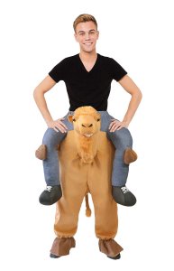 71 Carry Me Kostüm vom Kamel getragen Huckepack Kostüm Kamel Verkleidung Tierkostüm Piggyback Ride On auf den Schultern Faschings Karneval Kostüm Halloween JGA Junggesellenabschied