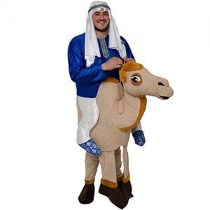 72 Carry Me Kostüm Scheich auf Kamel Huckepack Kostüm Kamel Verkleidung Tierkostüm Piggyback Ride On auf Schultern Kostüm Faschings Karneval Kostüm Halloween JGA Junggesellenabschied