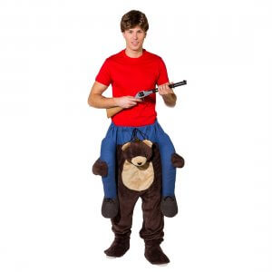 9 Carry Me Bär Jägerkostüm für Fasching Teddy Piggyback Ride On auf dem Rücken Faschings Geschenk Kostüm beste Auswahl an Huckepack Kostümen