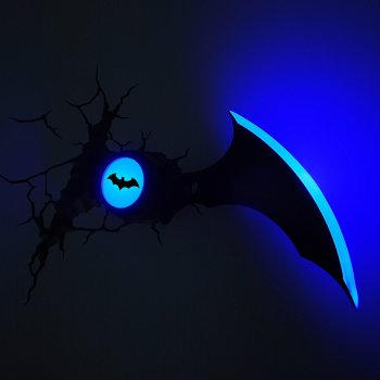 Superhelden 3D Wandleuchten – Optisch ein Highlight - Batman Batarang 2
