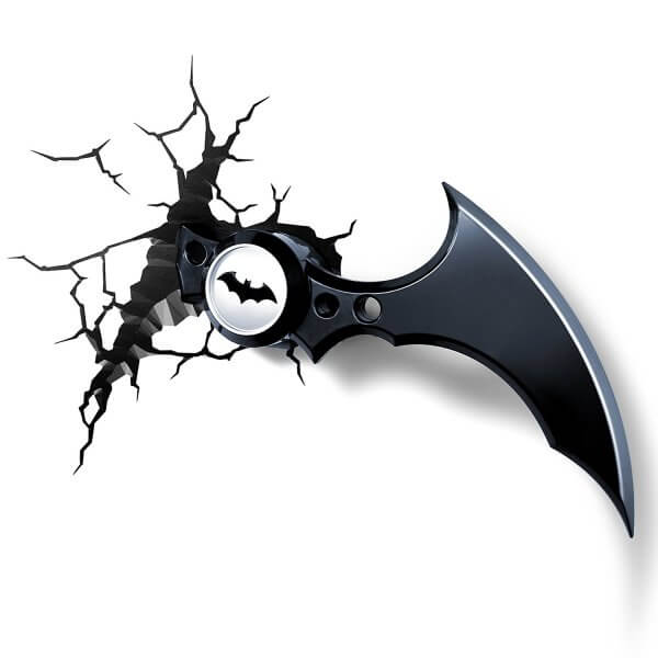 Superhelden 3D Wandleuchten – Optisch ein Highlight - Batman Batarang