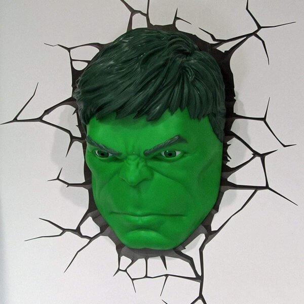 Superhelden 3D Wandleuchten – Optisch ein Highlight - Hulk