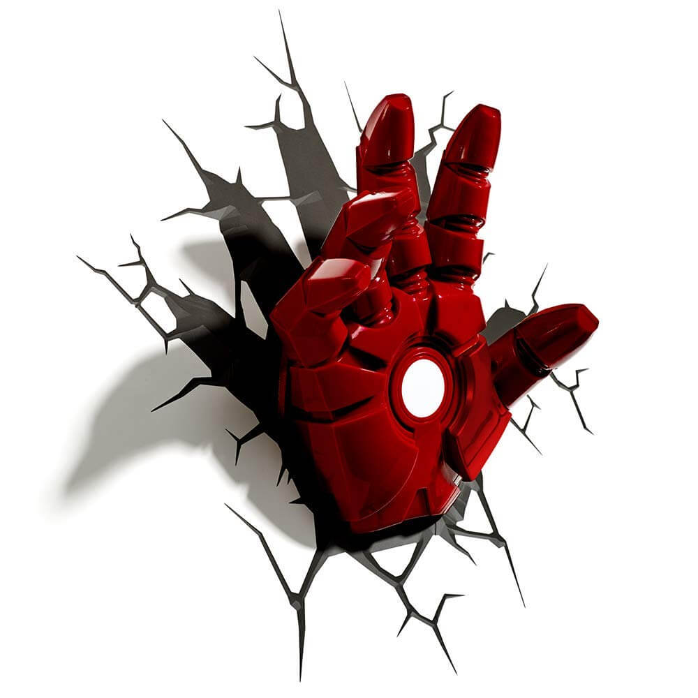 Superhelden 3D Wandleuchten – Optisch ein Highlight - Ironman Hand 3