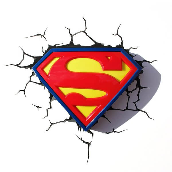 Superhelden 3D Wandleuchten – Optisch ein Highlight - Superman