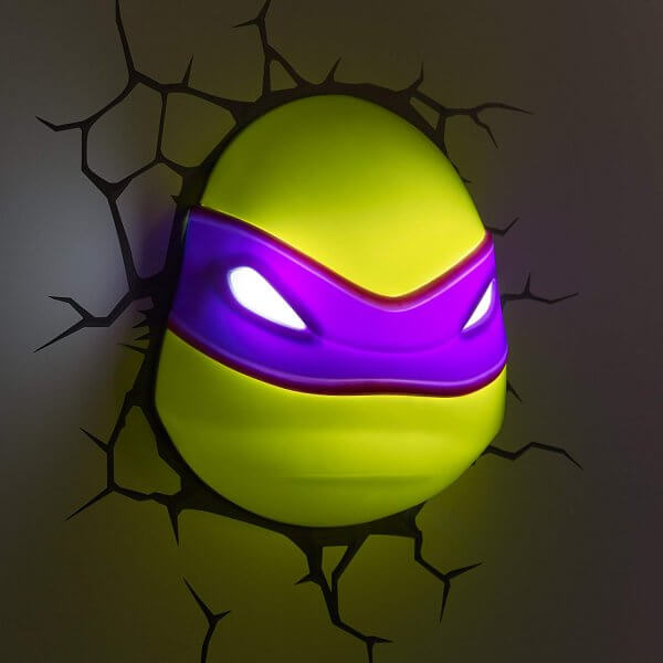 Superhelden 3D Wandleuchten – Optisch ein Highlight - Turtles Donatello 2