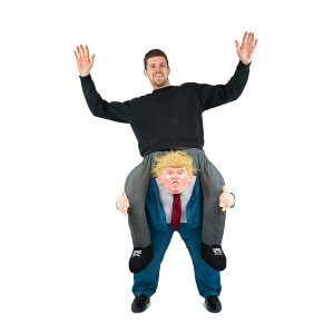 204 Carry Me Kostüm Donald Trump Huckepack Kostüm Präsident der USA Trump Verkleidung Fabelwesen Piggyback Ride On auf den Schultern Kostüm Faschings Karneval Kostüm Halloween JGA DIY