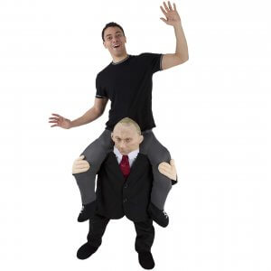 214 Carry Me Kostüm Wladimir Putin Huckepack Kostüm Russlands Präsident Putin Verkleidung Fabelwesen Piggyback Ride On auf den Schultern Faschings Karneval Kostüm JGA DIY