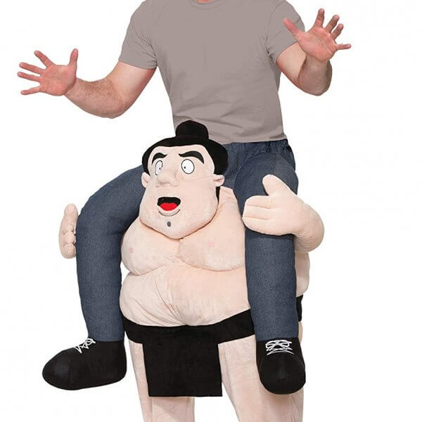248 Carry Me Kostüm Lift Me Up Sumo Wrestler Verkleidung Piggyback Ride On auf den Schultern Faschings Karneval Kostüm Halloween Junggesellenabschied DIY