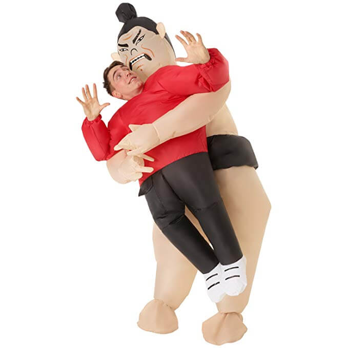249 Carry Me Kostüm Lift Me Up aufblasbarerer Sumo Wrestler Verkleidung Piggyback Ride On auf den Schultern Faschings Karneval Kostüm Halloween Junggesellenabschied DIY