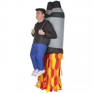 302 Carry Me Kostüm Jetpack auf dem Rücken LIFT ME UP Verkleidung Piggyback Ride On auf den Schultern Jetpack Raketenrucksack Faschings Karneval Kostüm Halloween Junggesellenabschied DIY