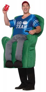 306 Carry Me Kostüm Football Couch Sessel LIFT ME UP Verkleidung Piggyback Ride On auf den Schultern Football-Fan getragen Faschings Karneval Kostüm Halloween Junggesellenabschied DIY
