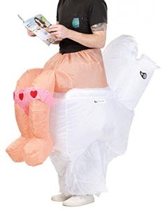 313 Carry Me Kostüm Toiletten LIFT ME UP Verkleidung Piggyback Ride On auf den Schultern getragen WC immer dabei Faschings Karneval Kostüm Halloween Junggesellenabschied DIY