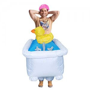 314 Carry Me Kostüm Badewanne LIFT ME UP Verkleidung Piggyback Ride On auf den Schultern getragen Duschwanne Faschings Karneval Kostüm Halloween Junggesellenabschied DIY