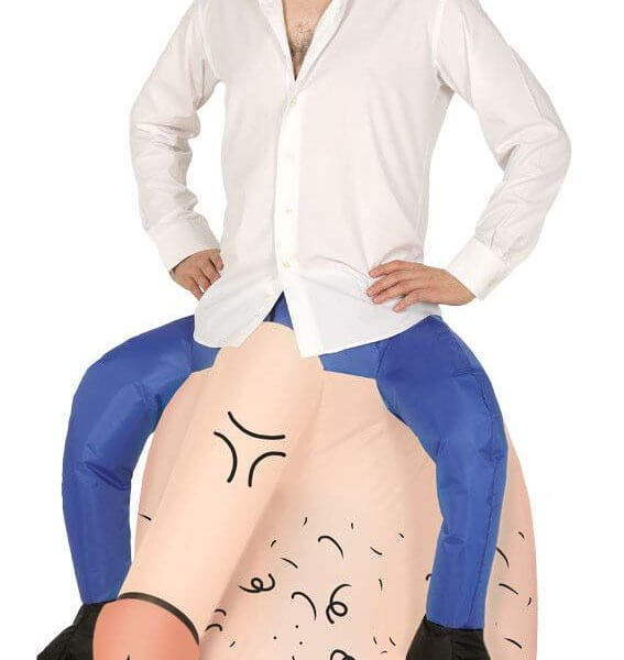 315 Carry Me Kostüm Dicke Eier versaut LIFT ME UP Verkleidung Piggyback Ride On auf den Schultern getragen Penis Hoden Faschings Karneval JGA Kostüm Halloween Junggesellenabschied DIY