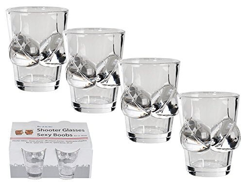 1 Brüste Schnapsgläser - Shotgläser im Brüste Design - Titten Shot Becher - Tequila Gläser - Schnaps Becher - Stamperl - Pinneken - Pinnchen - Schott Glas - Gläser Set