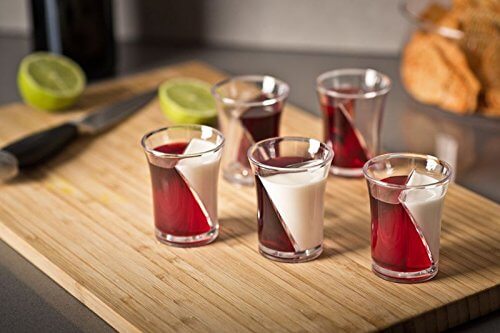 10 5 2-Kammern Twist Shot Schnapsgläser - Shotgläser im edlen Design - Zweikammern Shot Becher - Tequila Gläser - Schnaps Becher - Stamperl - Pinneken - Pinnchen - Schott Glas - Gläser Set10 5 2-Kammern Twist Shot Schnapsgläser - Shotgläser im edlen Design - Zweikammern Shot Becher - Tequila Gläser - Schnaps Becher - Stamperl - Pinneken - Pinnchen - Schott Glas - Gläser Set